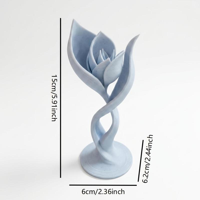 1PC 3D Printed Tulip Statue with Modern Minimalist Design - the Perfect Indoor/outdoor Floral Decoration for Your Home, Desk or Foyer