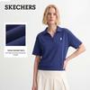 Skechers Klassisches Damen-Strick-Poloshirt mit kurzen Ärmeln L226W064