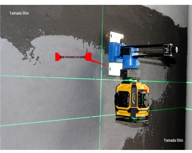L-Shaped Magnetic Multi-Functional Bracket: Diagonal Line Leveling & High Hanging Tool with 5/8'' Interface