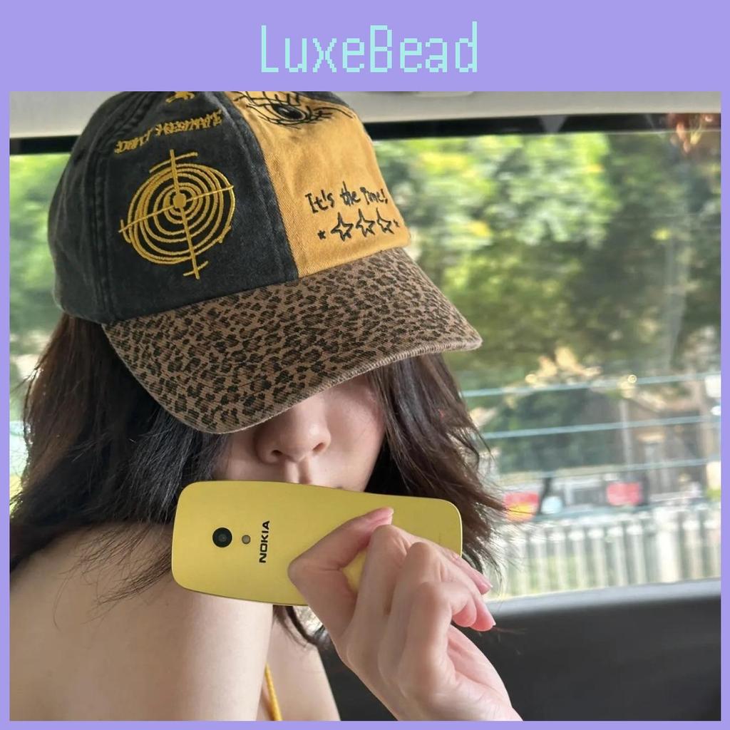 Punk Inspired Stylish Baseball Hat With Distinctive Leopard Print For Season Every