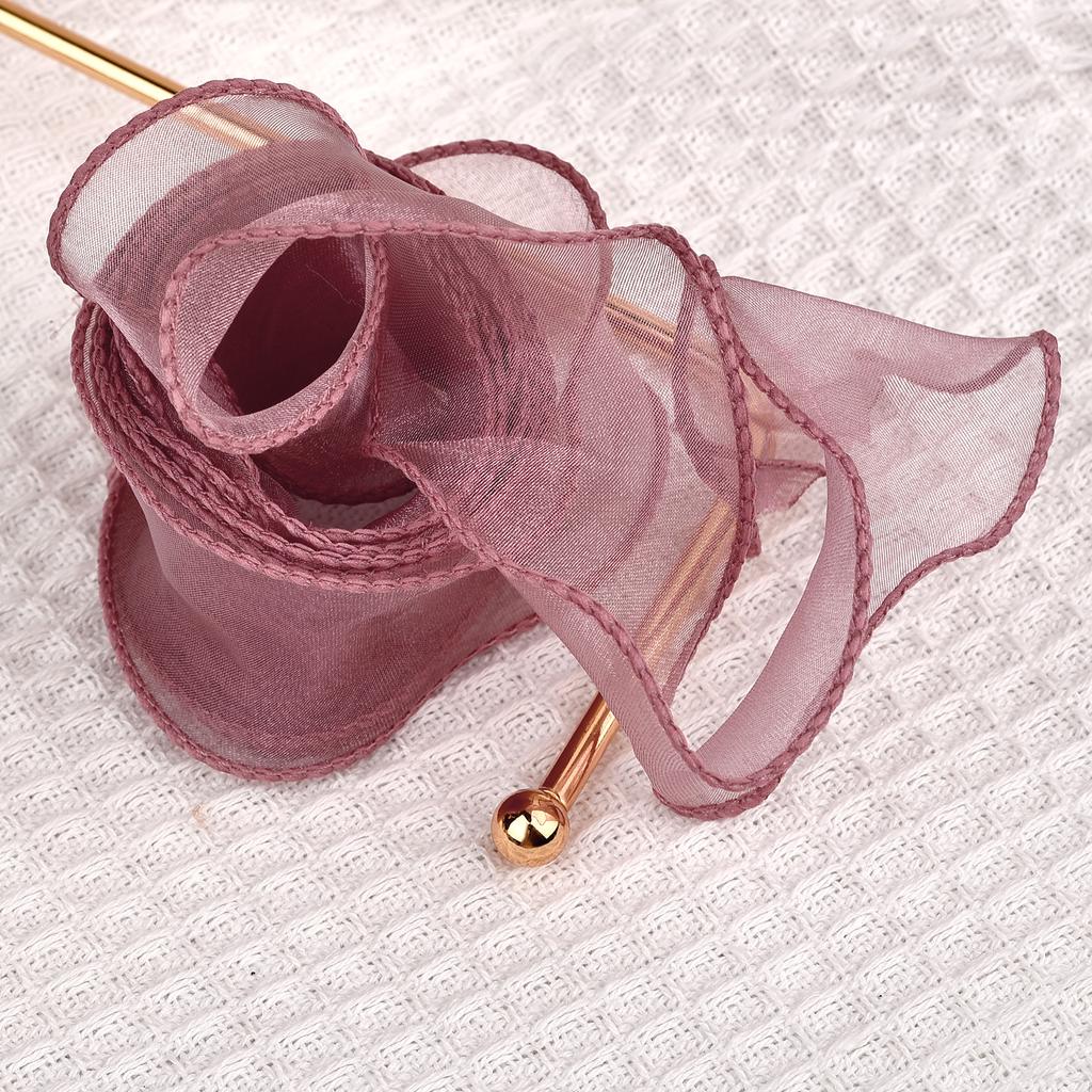 2,2 m oder 10 m/Rolle Chiffonseidenband Organza Satin für DIY Basteln Geschenkverpackung Dekoration Hochzeitssträuße Kranz Nähzubehör