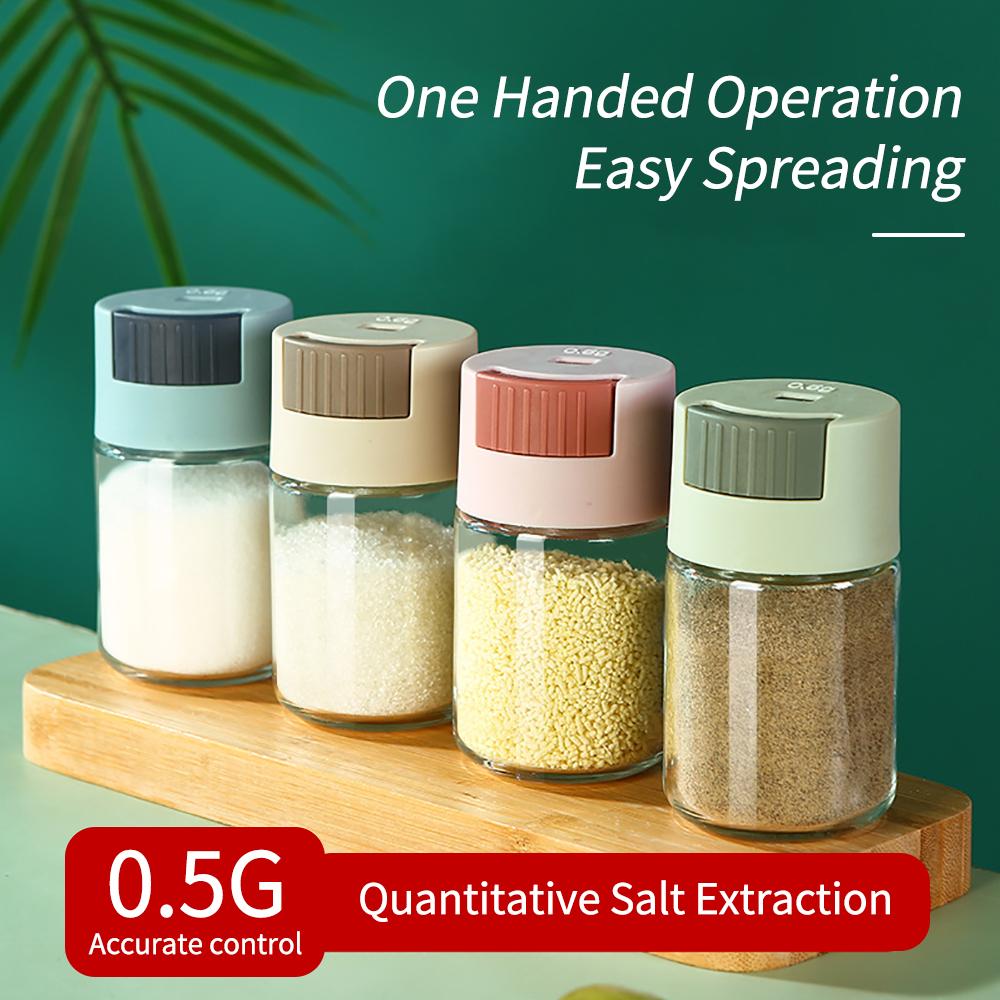 D5 Adjustable Salt Dispenser Condiments Container Sugar Bottle Spice Pepper Salts Shaker Spice Jar Salts Tank Seasoning Bottle