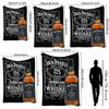 Classic Jack Daniel'S Tennessee Whiskey Flannel Printed Blanket Thick Warm Throw Blanket For Living Room Kids Room Party Decor Holiday Gift