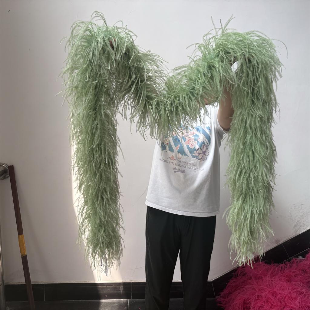 DIY Weißer STRAUSSENFEDER boa 1 6 10 15 35lagig Straußenfeder boa Besatz Tanzkleid Hochzeit Basteln Halloween Kundenspezifische Lieferung auf Lager