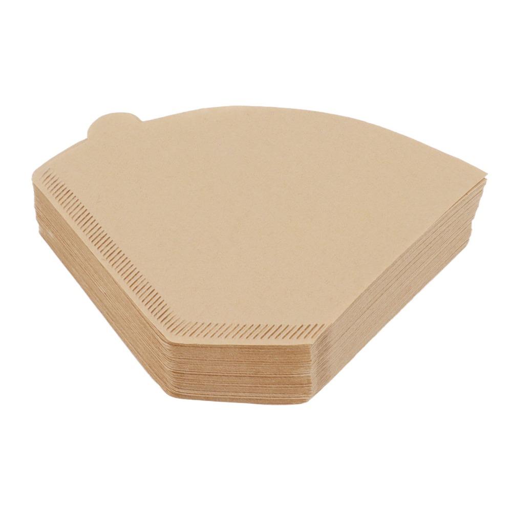 100pcs set 100Pcs Coffee Filter Paper 2 to 4 Cup Unbleached Coffee Filter Cafe Use