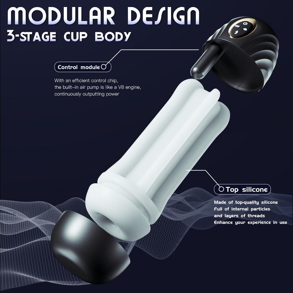 Real Automatic Sucking Male Masturbation Cup Oral Vagina Adult Suction Vibrator Masturbator Toys for Men Blowjob Sex Machine