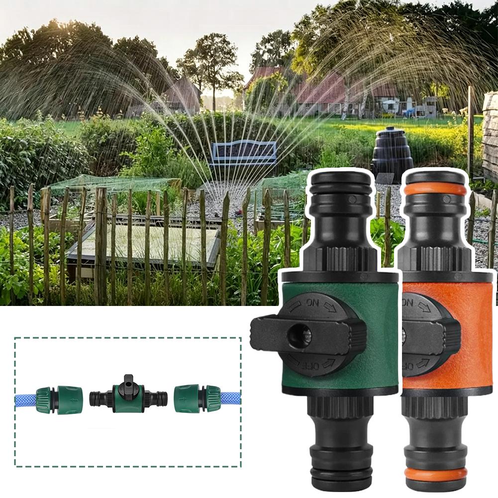 Garden Hose Quick Connector Adapters with Shut-Off Valve Quick Joint Garden Sprays Sprinklers for Faucets Spray Guns Watering