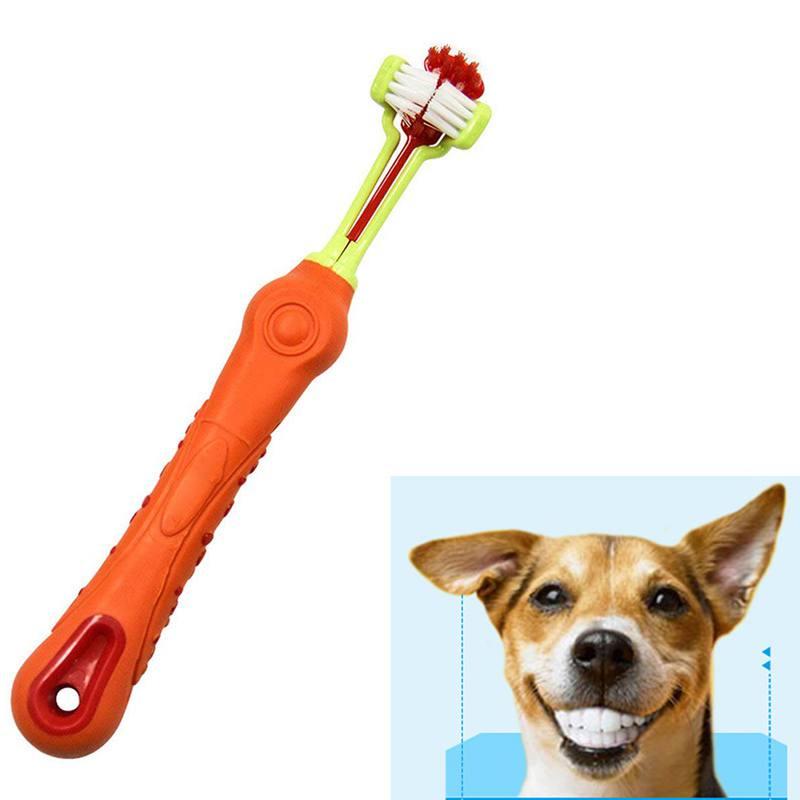 3 sided dog toothbrush
