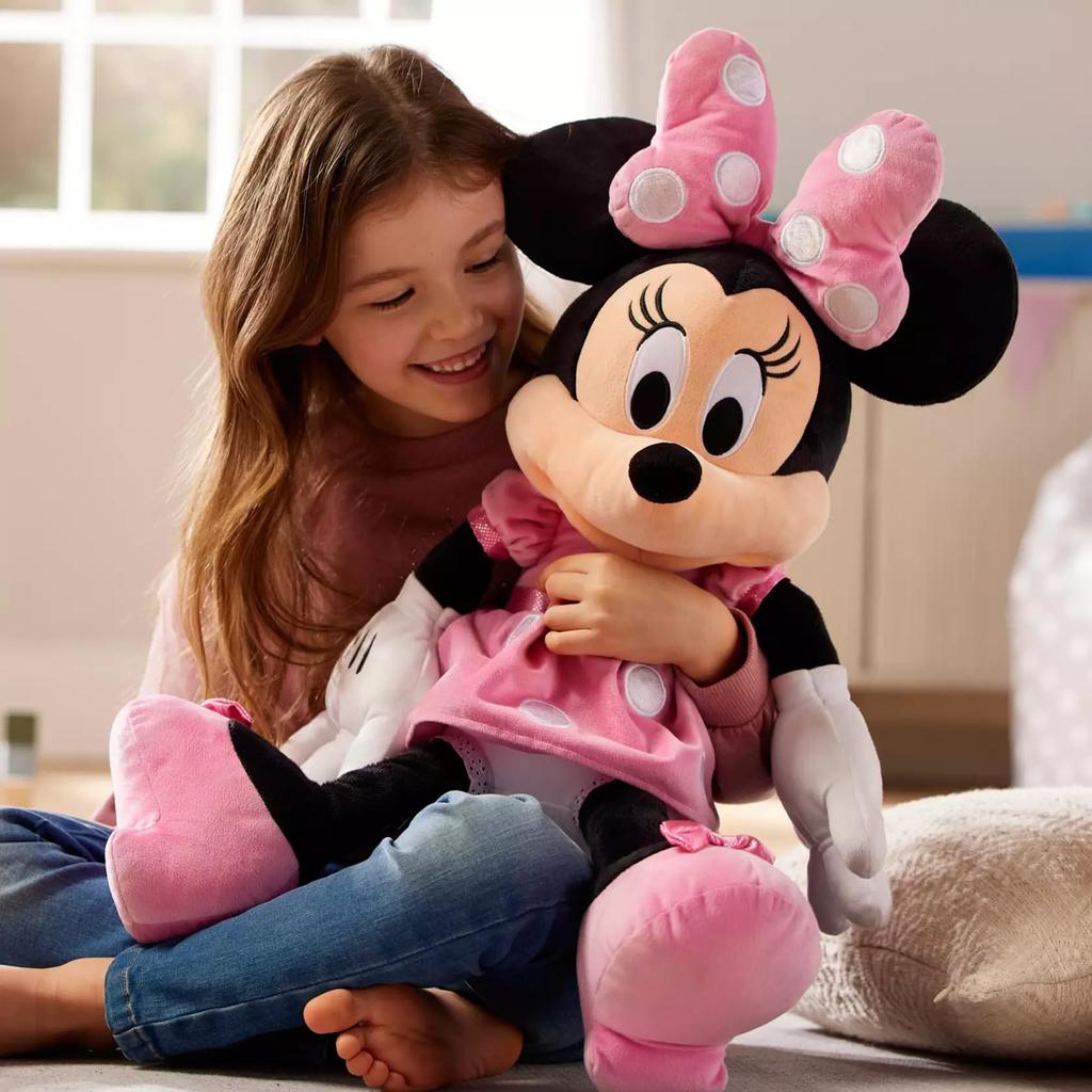Disney Store Disney Minnie Mouse Plush, Large Pink, 27-inch, 2018 Model