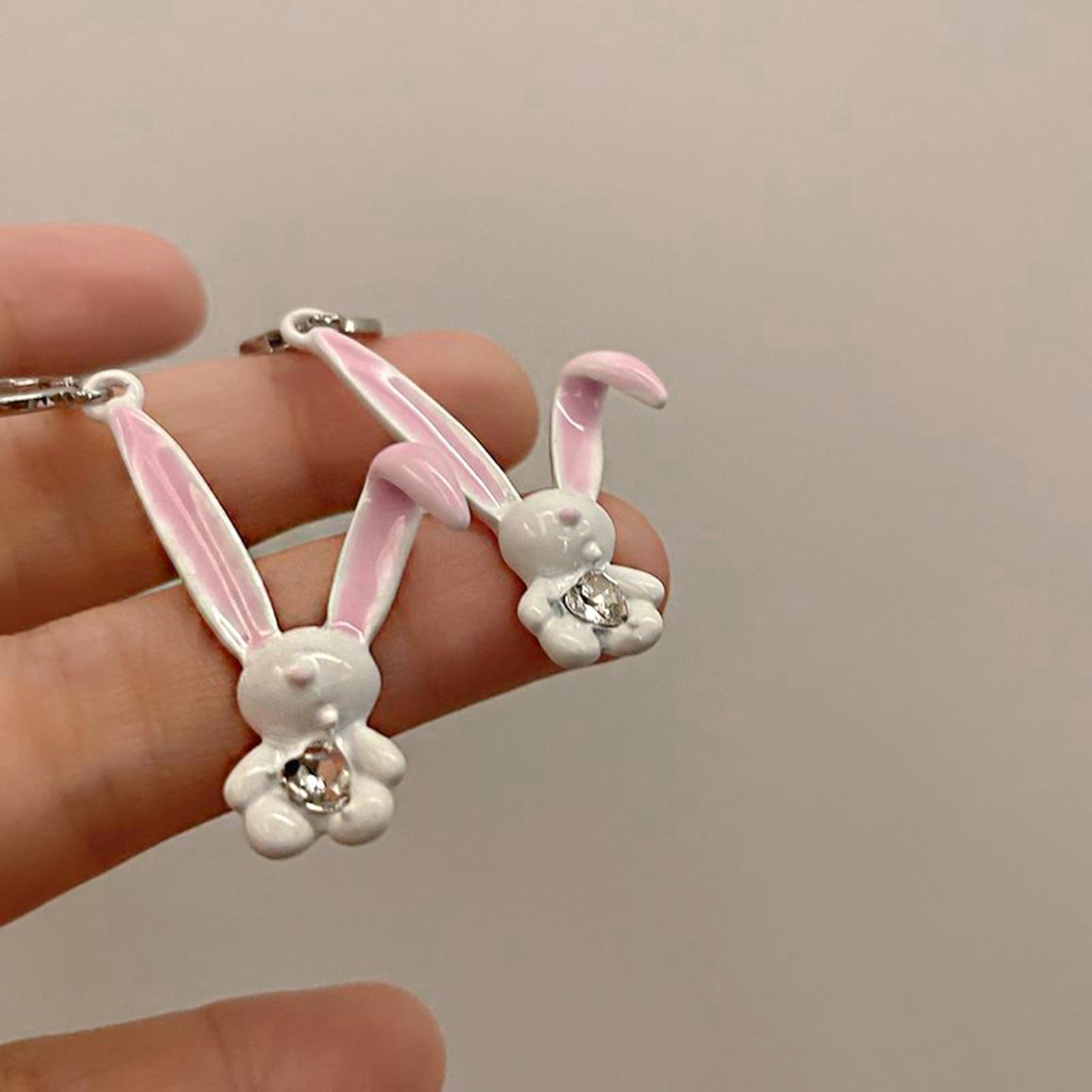 Women Easter Bunny Drop Earrings All Match Holiday Earrings Charm Earrings Gift for Party Banquet Travel Accessories