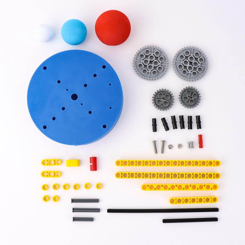 Earth Moon Sun Rotation Model Kids Science Toy Technology Physics Puzzle Kit STEM Learning Educational Toys for Children
