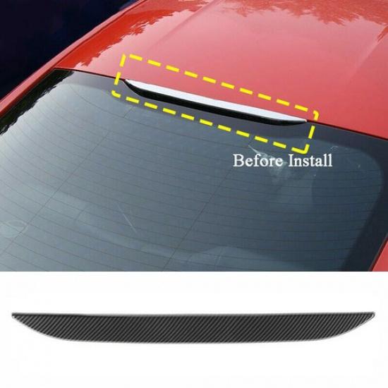 3rd Third Brake Tail Light Lamp Cover Trim Sticker For Ford Mustang 2015+ Carbon