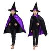 La Vogue Halloween Costume Set for Kids and Includes Cape and Pointed Witch Boys and Purple Dress Adults, Hat, 2-Piece Costume, Reversible, Unisex,