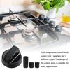 4Pcs Replacement Switc Knob Plastic Knob Gas Stove Control Knob General Range Oven Knob Cooker Hob Knob For Benchtop Burner