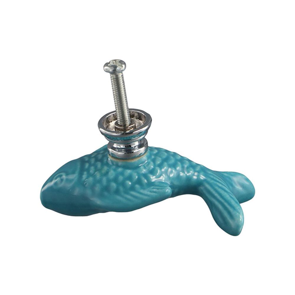 Ceramic Cabinet Handle Single Hole Closet Door Handle Retro Drawer Knob for Kids Room
