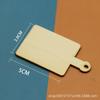 Diy Mini Wooden Board Cake Base Pizza Tray Simulation Food Play Ultra-Light Clay Decoration Doll House Small Ornament