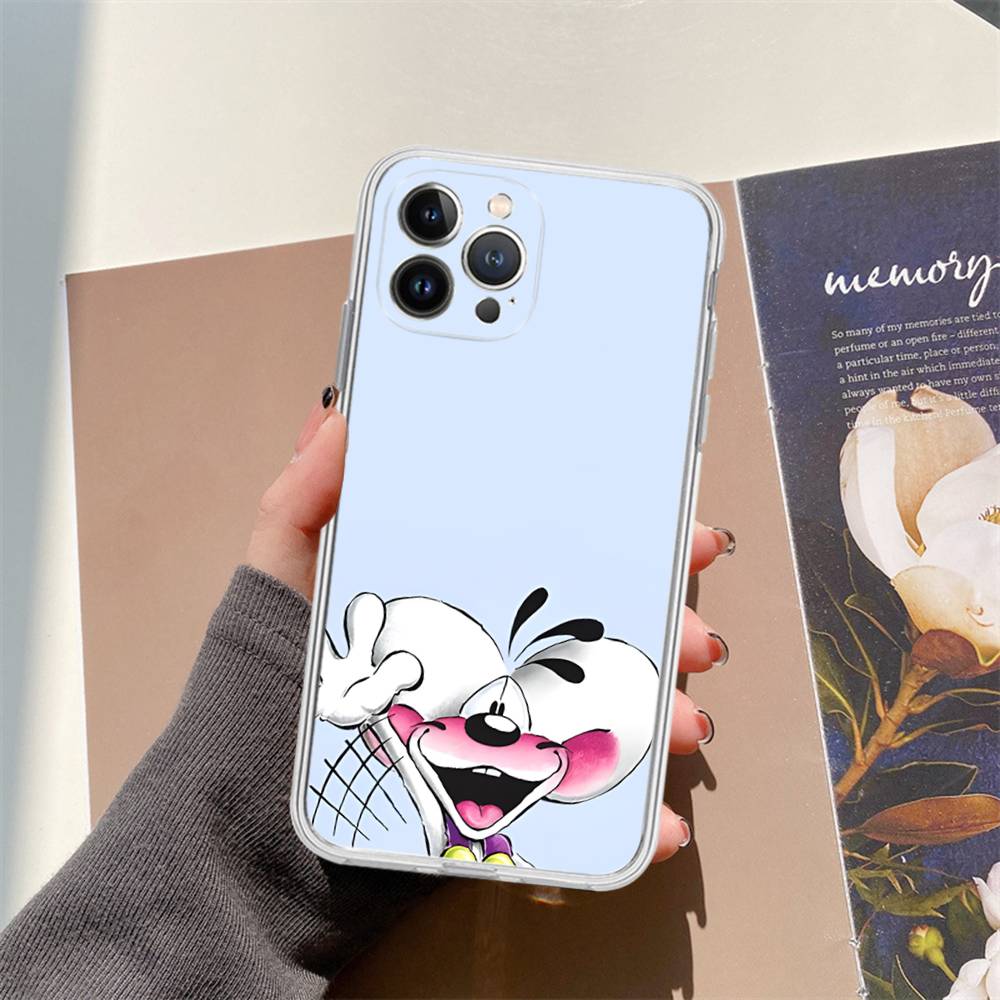 Cartoon D-Diddl Transparent Phone Case for iPhone 17 Air 16 Pro Max 15 14 13 12 11Plus Shockproof Cover