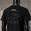 Brno Street Circuit Závodní dráha Obrys závodní nadměrná košile vintage tričko sportovní dárek automobilový motorsport mikina s kulatým výstřihem mechanik