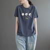 2025 Korean Style Women's Loose Letter Print Slimming T-Shirt