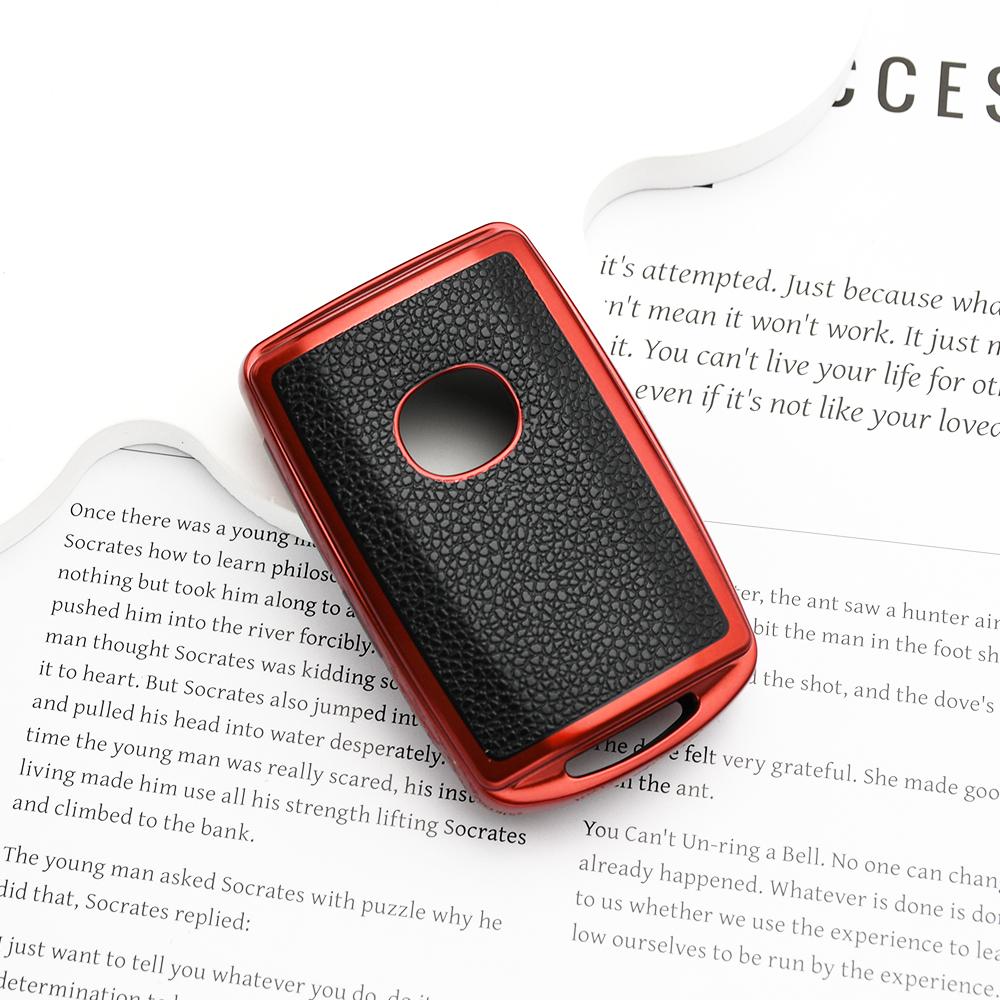 Tpu Leather Auto Shell Fob Holder Car Key Case Cover For Mazda Cx-5 Cx-8 Cx-9 3 Alexa Cx-30 Cx-4 Remote Keyless Accessories
