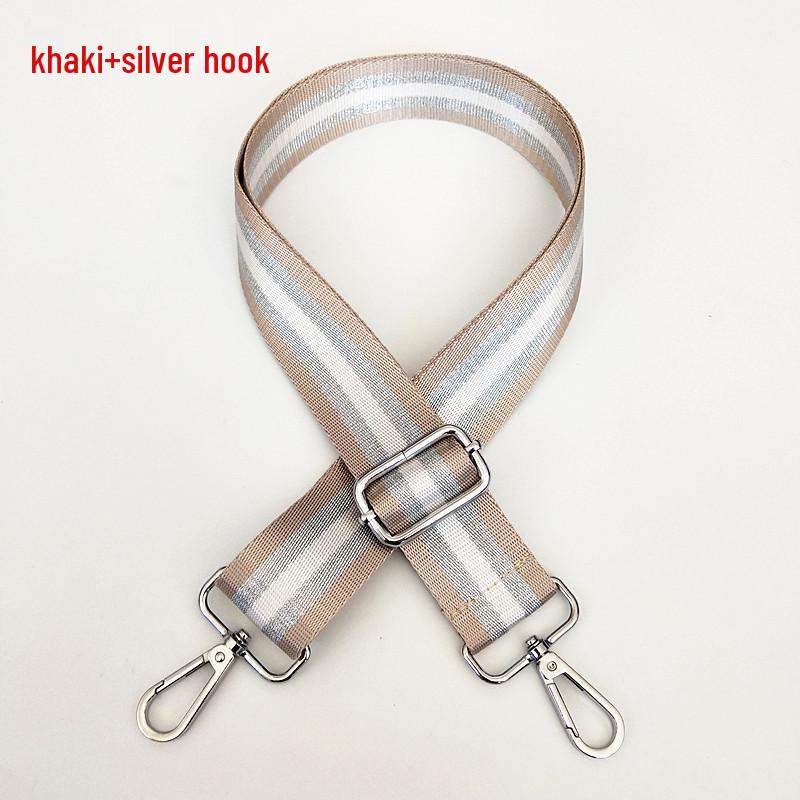 Adjustable 3.8cm Striped Nylon Crossbody Shoulder Strap for Women's Bag Replacement