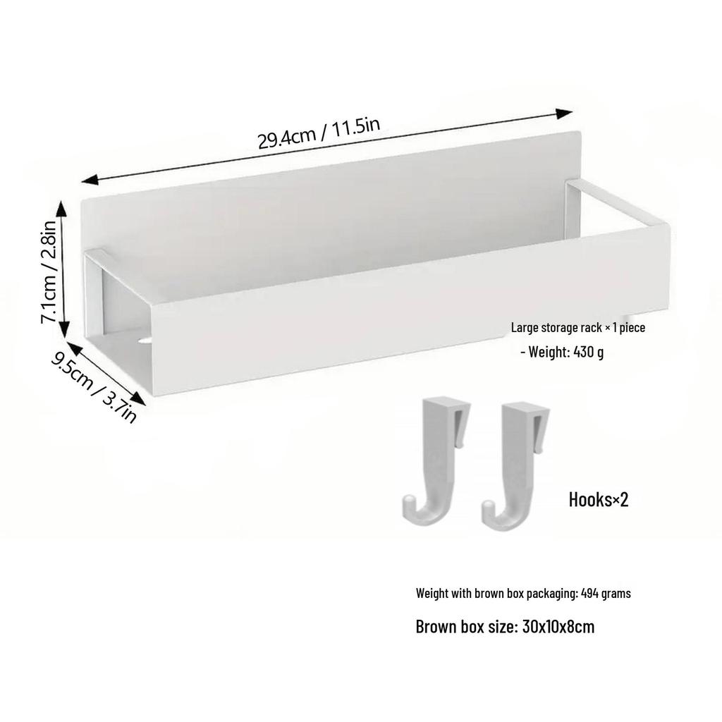 Magnetic Wall-Mounted Refrigerator Storage Shelf
