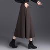 New Chinese Style Retro High-Waisted A-Line Midi Skirt