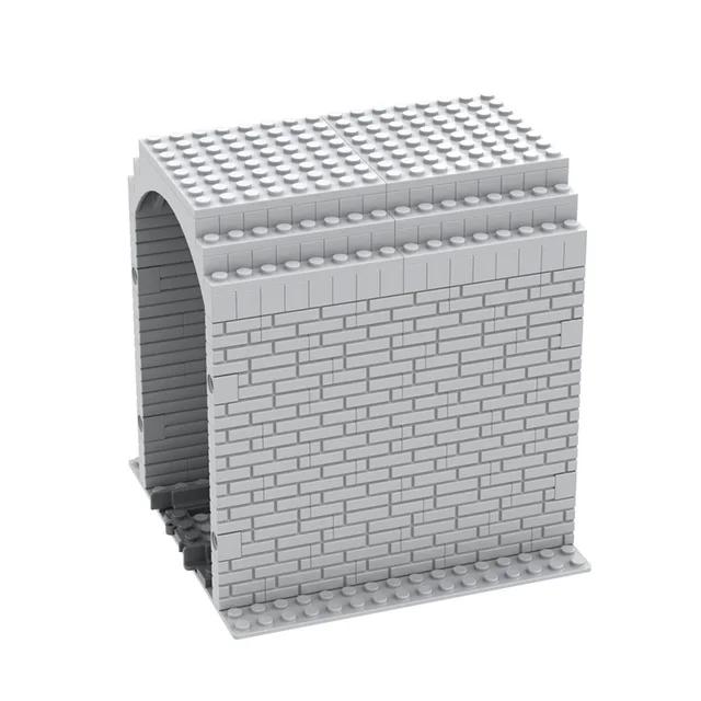 

Сцена залізничної колії MOC Будівельний блок Печера Тунель Симуляція міста Залізничний транспорт Залізнична цегла Збірка Іграшки Подарунок для дітей