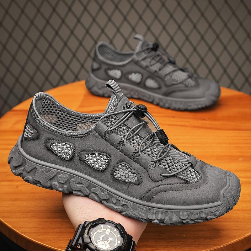 Casual Single Shoes, Fashionable and Trendy, Breathable and Wear-resistant Mesh Sports Shoes for Men
