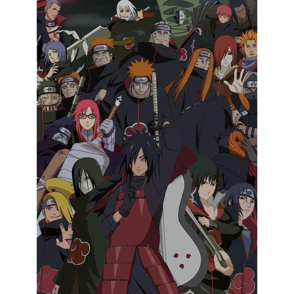 Naruto Akatsuki 2026 Nowe Malowanie Diamentami Haft Sztuka Anime Haft Krzyżykowy Mozaika Dżety Rękodzieło Rzemiosło Prezenty dla Dzieci