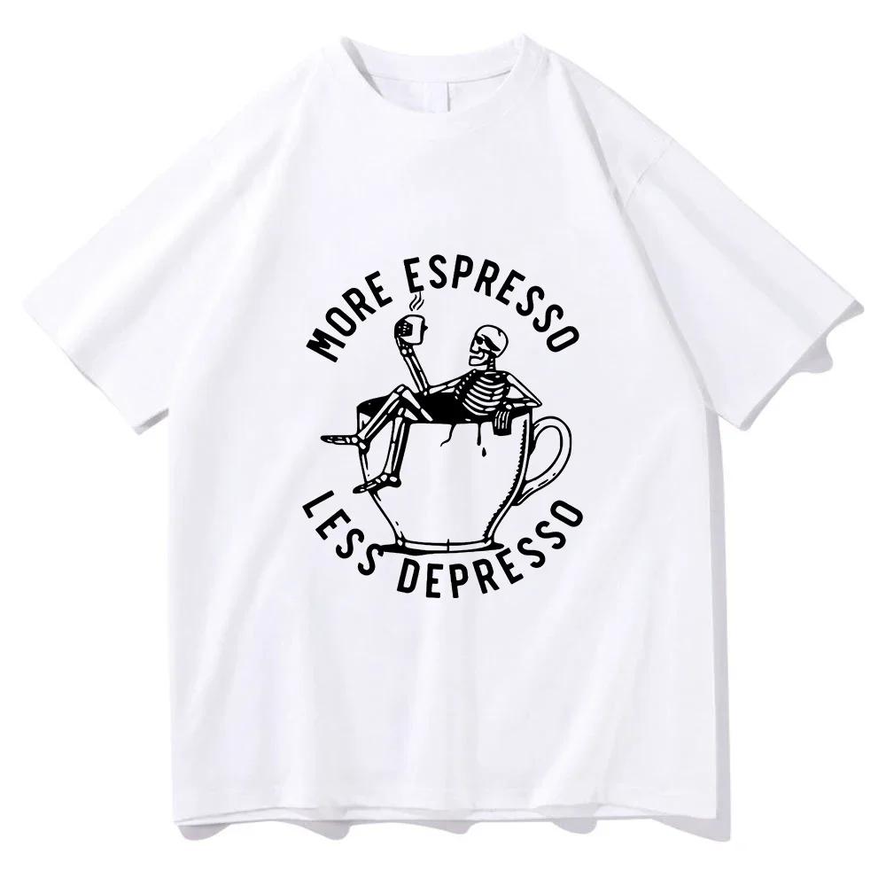 Fashion pattern Tshirt print 100 cotton shortsleeved coffee pattern fun and trendy Haraju embellished Tshirt