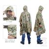 SHENKEL Camouflage Rain Poncho with Storage Unisex Raincoat for Military and Airsoft Use (Multicam) Pouch, 3-Way