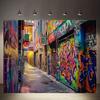 2D Vibrant Street Graffiti Backdrop Urban Alleyway Party Banner