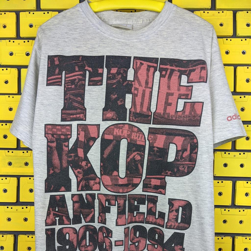 Vintage 1994 FC Liverpool T-Shirt The Kop Anfield Stadium Football Soccer Fan MerchTee Size L
