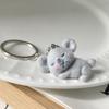 4Pcs Stylish Flocking Finish Koala Keyrings Trendy Koala Key Holder Elegant Keyrings Accessory for Fashion Enthusiasts