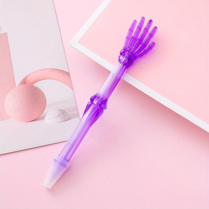 Back To School Season 10pcs 0.5mm Transparent Finger Ballpoint Pen Creative Stationery Gesture Pen Prize Gift Office Oily Signature Pen