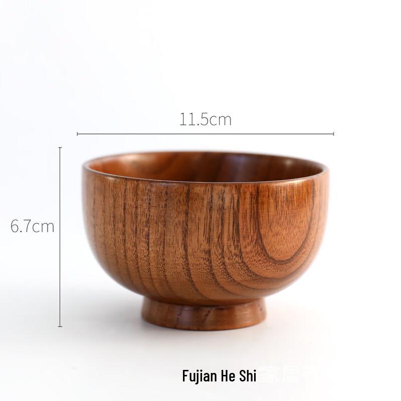 Handun Japanese Style Sour Jujube Wood Lacquered Bowl
