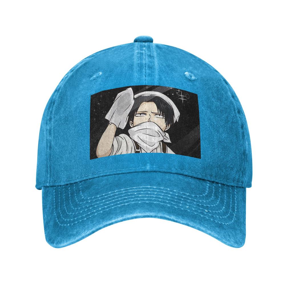 Attack on Titan Manga Erwin Smith Anime Denim Stoff Kappe Lässige Baseballkappen Verstellbarer Hut Sommer Unisex Baseballkappen