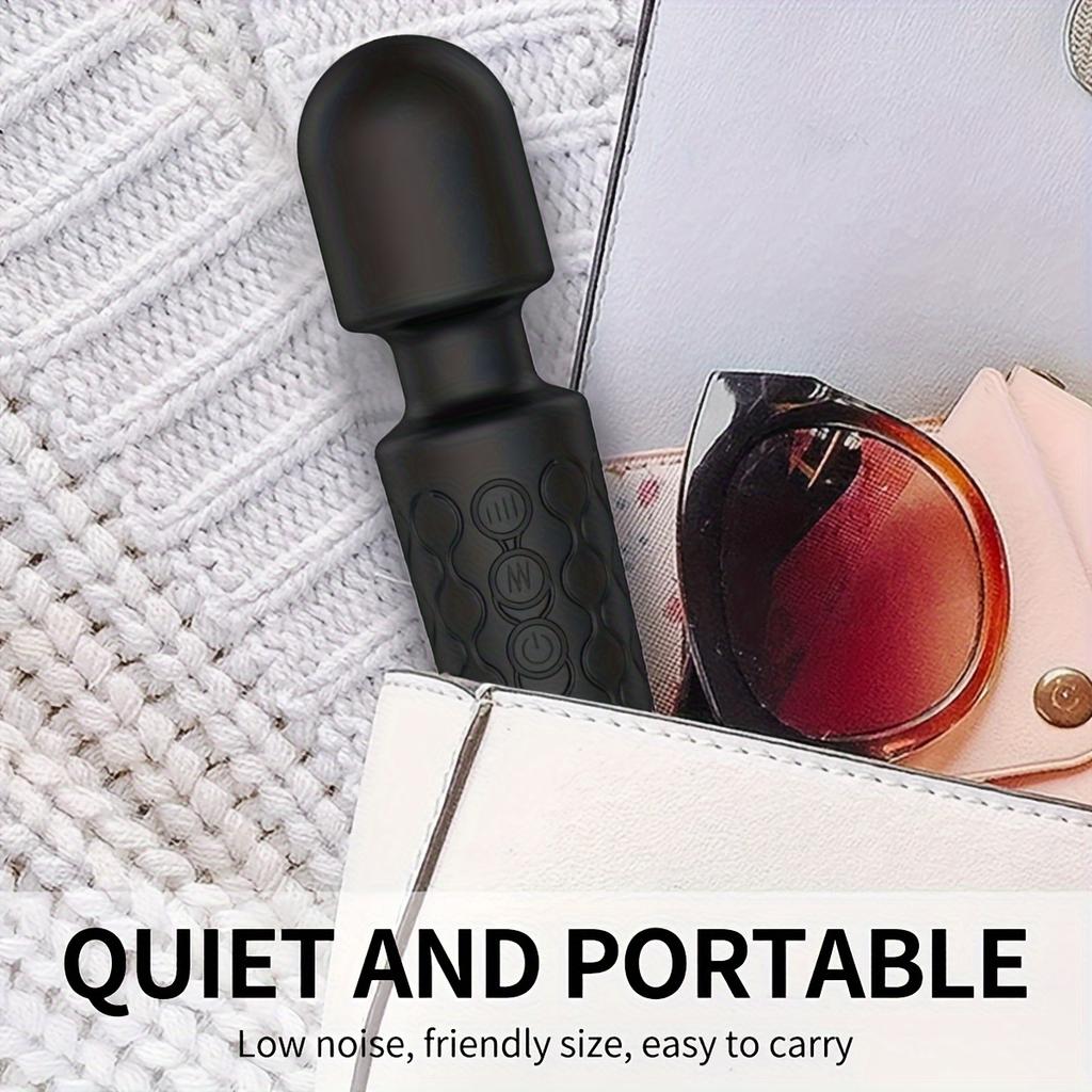 Handmassagegerät Wiederaufladbares Handmassagegerät für Tiefengewebe Nacken Rücken Vibrator Stab G-Punkt Klitoris Stimulation Sexspielzeug für Erwachsene für Brustwarzen