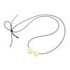 Delicate Love Necklace Adorned with Bowknot Simple Pendant Necklace Elegant Clavicular Chain Jewelry for Fashionistas