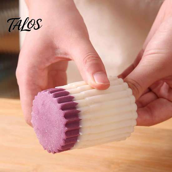 Round Manual Press Mold Sunflower Pattern Mooncake Mold, Hand Double Ended Plastic Pastry Holiday Festival Tool, Easy Clean Dough Embosser for