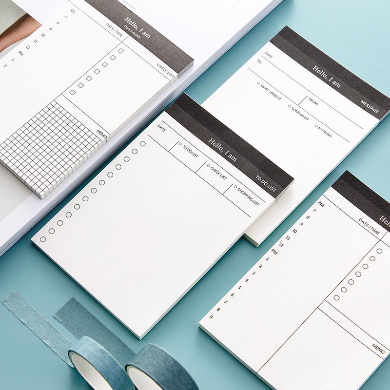 Tearable Sticky Notes – Student Daily Planner & Time Management Schedule