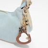 Vintage Leather Keychain Handmade Heart Braided Rope Mirror Charm DIY Accessory Sturdy Leather Key Holder