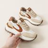 Women's spring new leather platform sports style casual shoes versatile, lightweight and non-slip running shoes