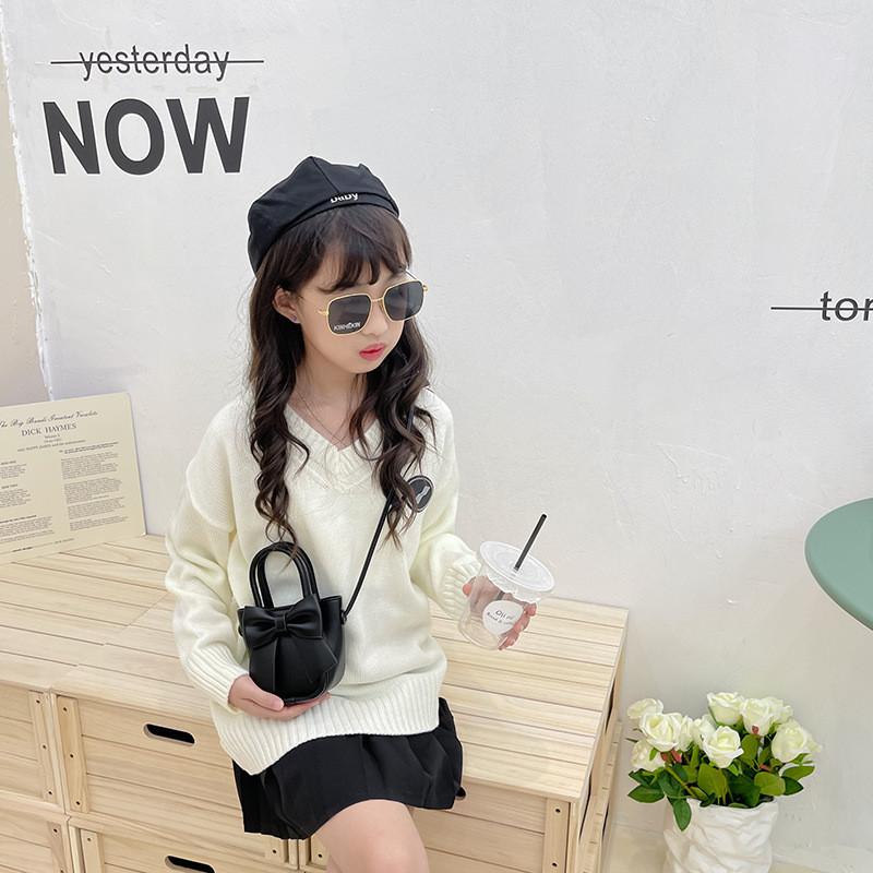 Adorable Mini Pu Crossbody Bag For Kids With Cute Bow Design And Stylish Color Options