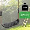 SELEWARE Plastic Swing Set for Kids and Adults, Non-Slip, Easy to Use, Hanging Swing Seat, Handmade Tree Swing Set with Rope, Adjustable, for Home,