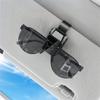 Versatile Car Visor Holder - Secure Storage for Glasses/Cards Compact & Elegant Fits Most Visors Alloy Clip Safe Driving