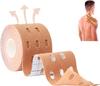 Bande Kinesio Perforée Médicale Élastique Sportive Athlétique pour Soutien Musculaire Entorse Blessure Cheville Poignets Genoux Soulagement Douleur 5CMx5M