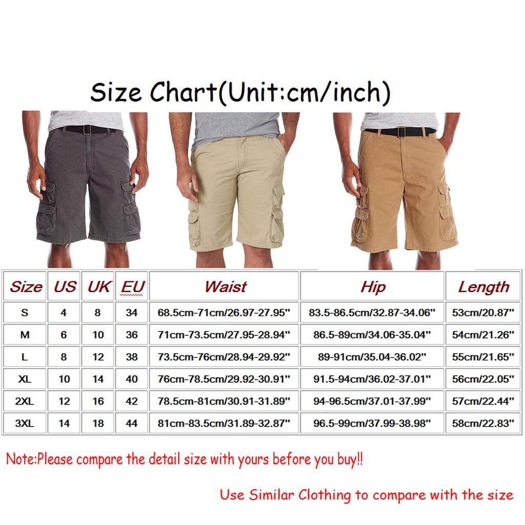 Moda Estiva Uomo Casual Outdoor Traspiranti Larghi Pantaloncini Cargo Multitasche