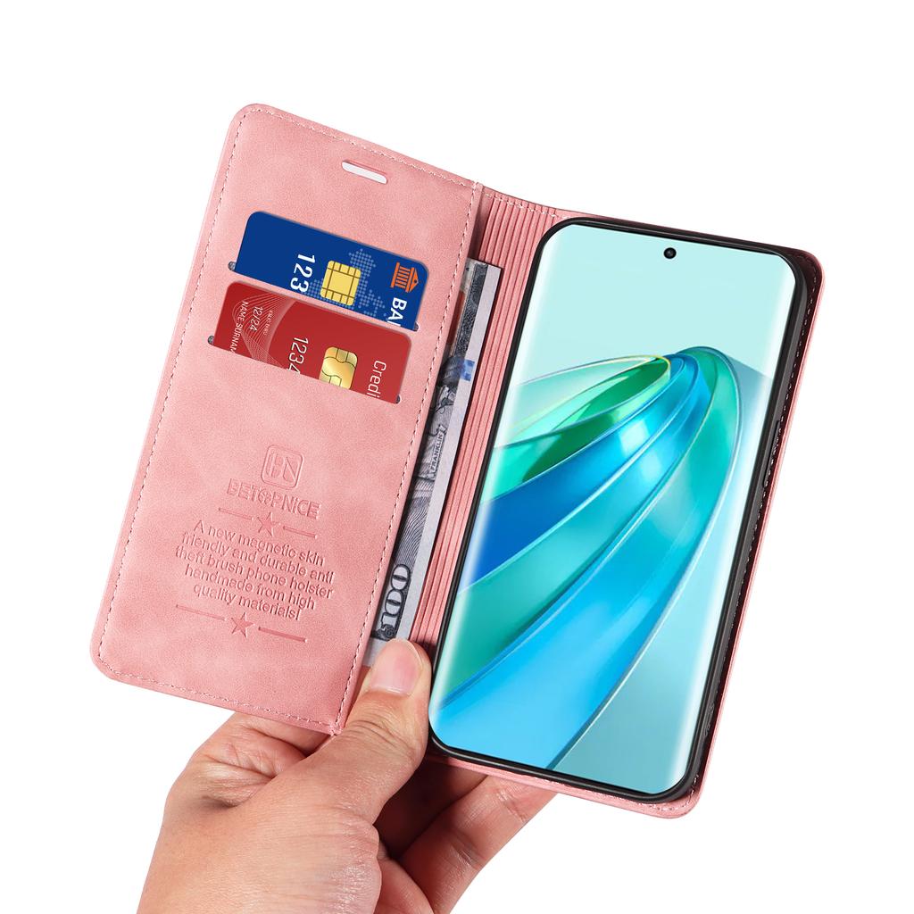 BETOPNICE 003 For Honor X9a 5G/X40 5G/Magic5 Lite 5G Cover RFID Blocking Wallet Leather Phone Case